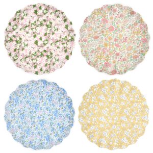 daxbaor Mixed Large Melamine Plates, Set of 4