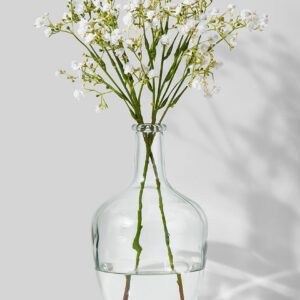 10in Tall Glass Bottle Vase